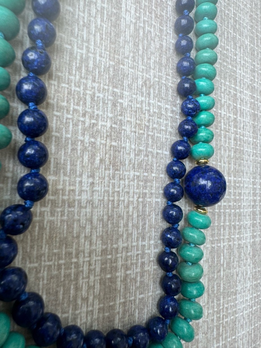 NWOT Tuckernuck Turquoise and Lapis Lazuli Necklace - Picture 3 of 8